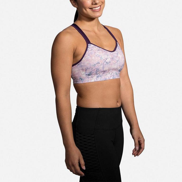 Brooks Women's UPRISE CROSSBACK Sports Bras - Pink - Canada (MGDBO-4879)